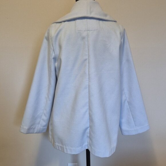 Banana Republic Davenport Blue Women's Shawl Collar Cape Coat - S - Picture 5 of 9